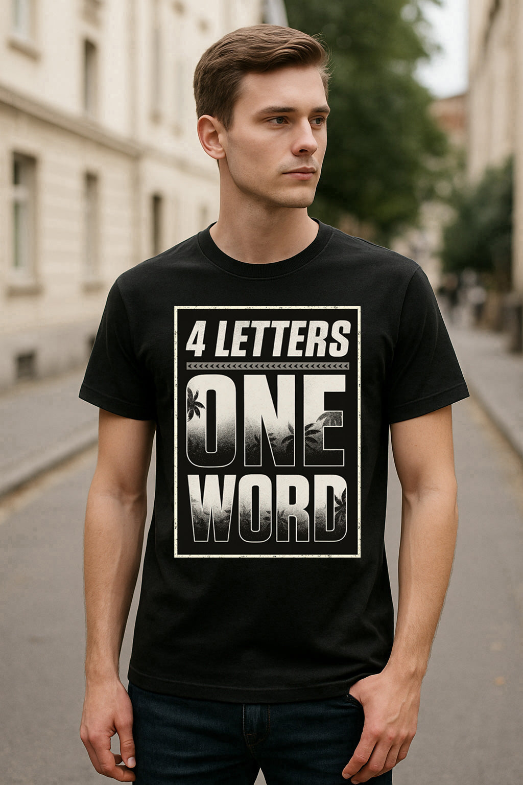 Jey Uso 4 Letters One Word Unisex T-Shirt Minimalist Typography Design