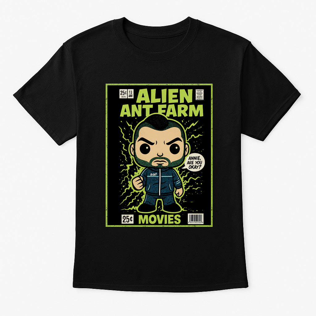 Alien Ant Farm “Movies” Unisex T-Shirt – Classic 2000s Rock Band Comic Style Graphic Tee