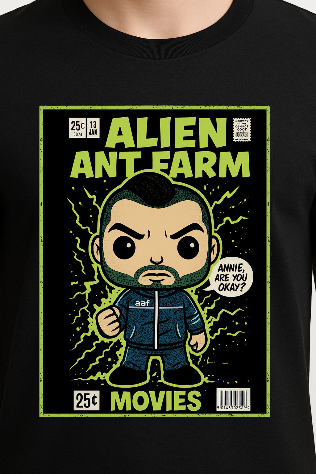 Alien Ant Farm “Movies” Unisex T-Shirt – Classic 2000s Rock Band Comic Style Graphic Tee
