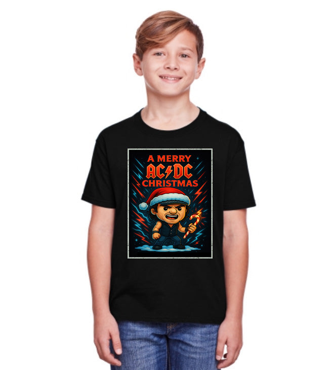 AC/DC Merry Christmas Rock Holiday Unisex Christmas T-Shirt or Hoodie