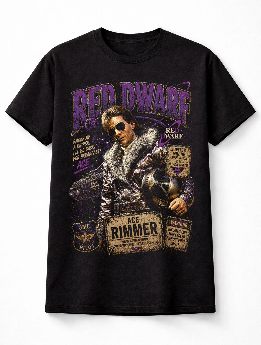 Red Dwarf Ace Rimmer Sci-Fi Comedy TV Graphic Unisex T-Shirt