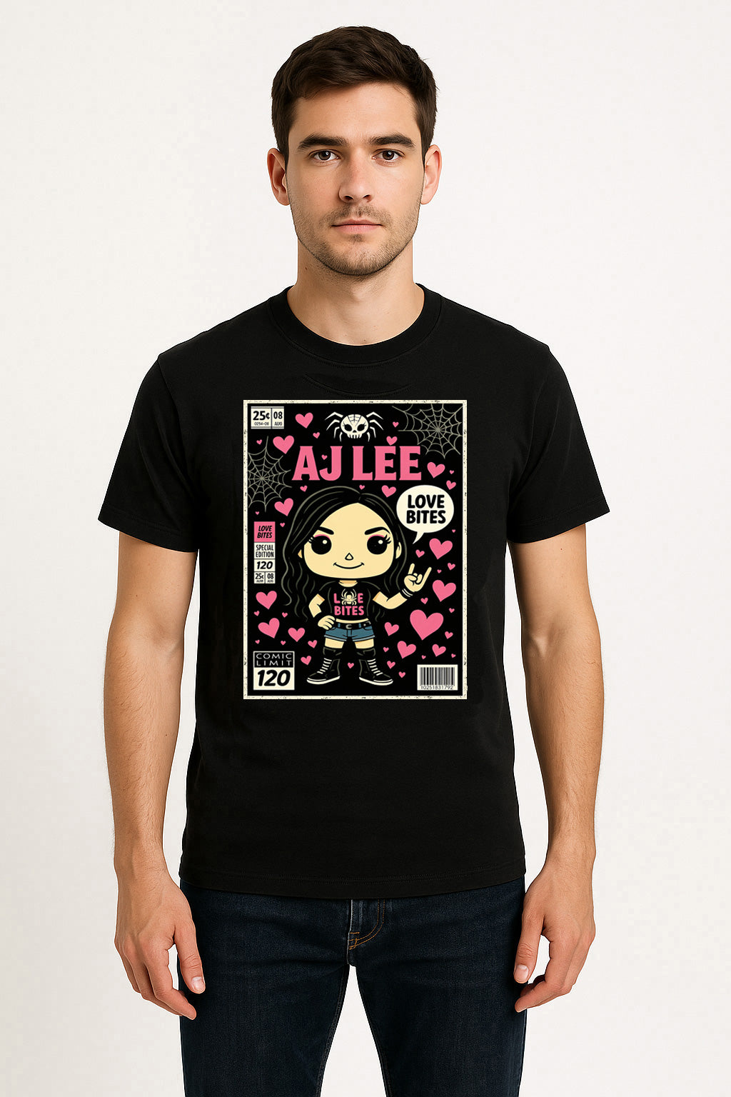 AJ Lee “Love Bites” Pop Comic Edition Unisex T-Shirt –Classic Diva Fan Tee