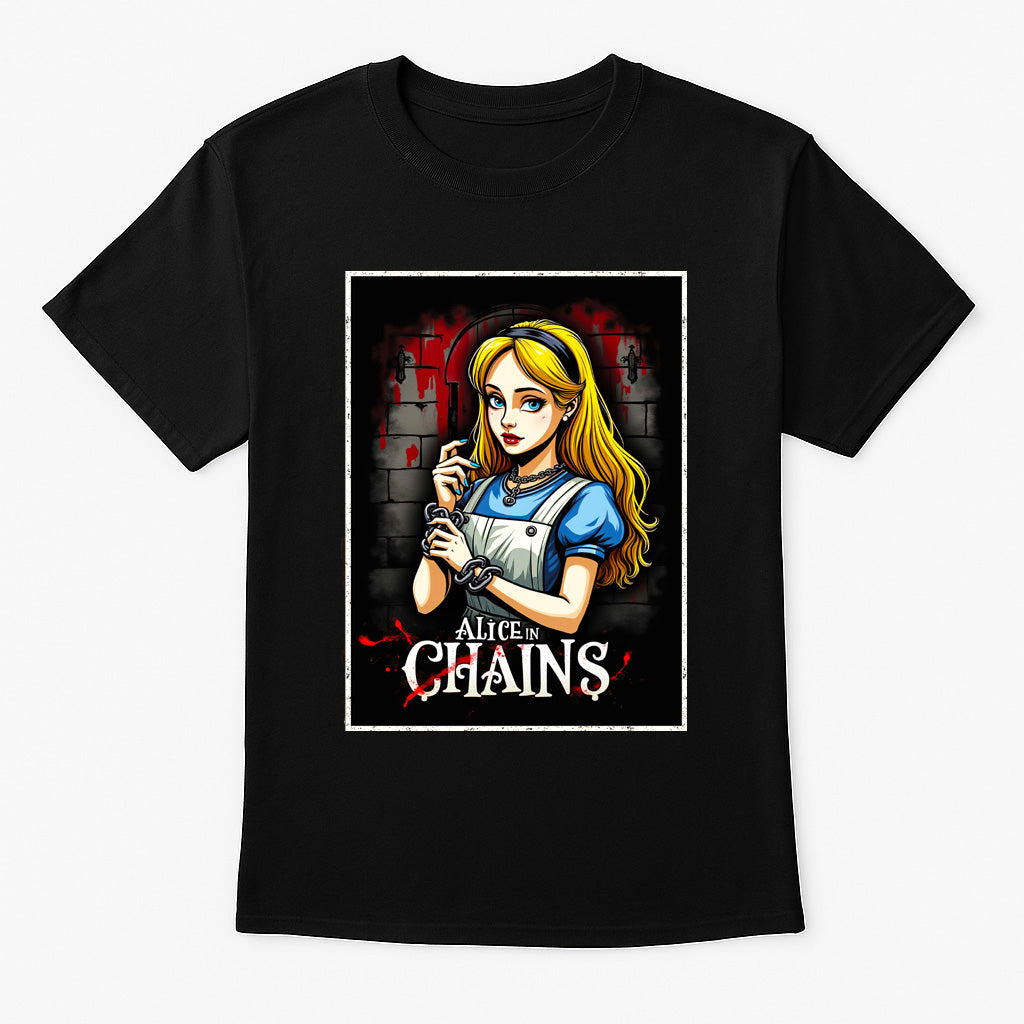 Alice In Chains “Alice in Wonderland” Unisex T-Shirt – Grunge Band Inspired Graphic Tee