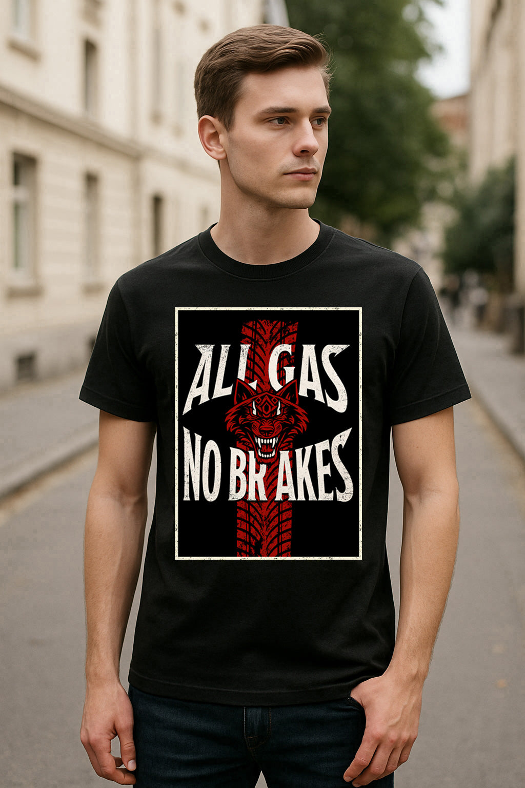 Jacob Fatu All Gas No Brakes Retro Wrestling Unisex T-Shirt Samoan Werewolf Tee