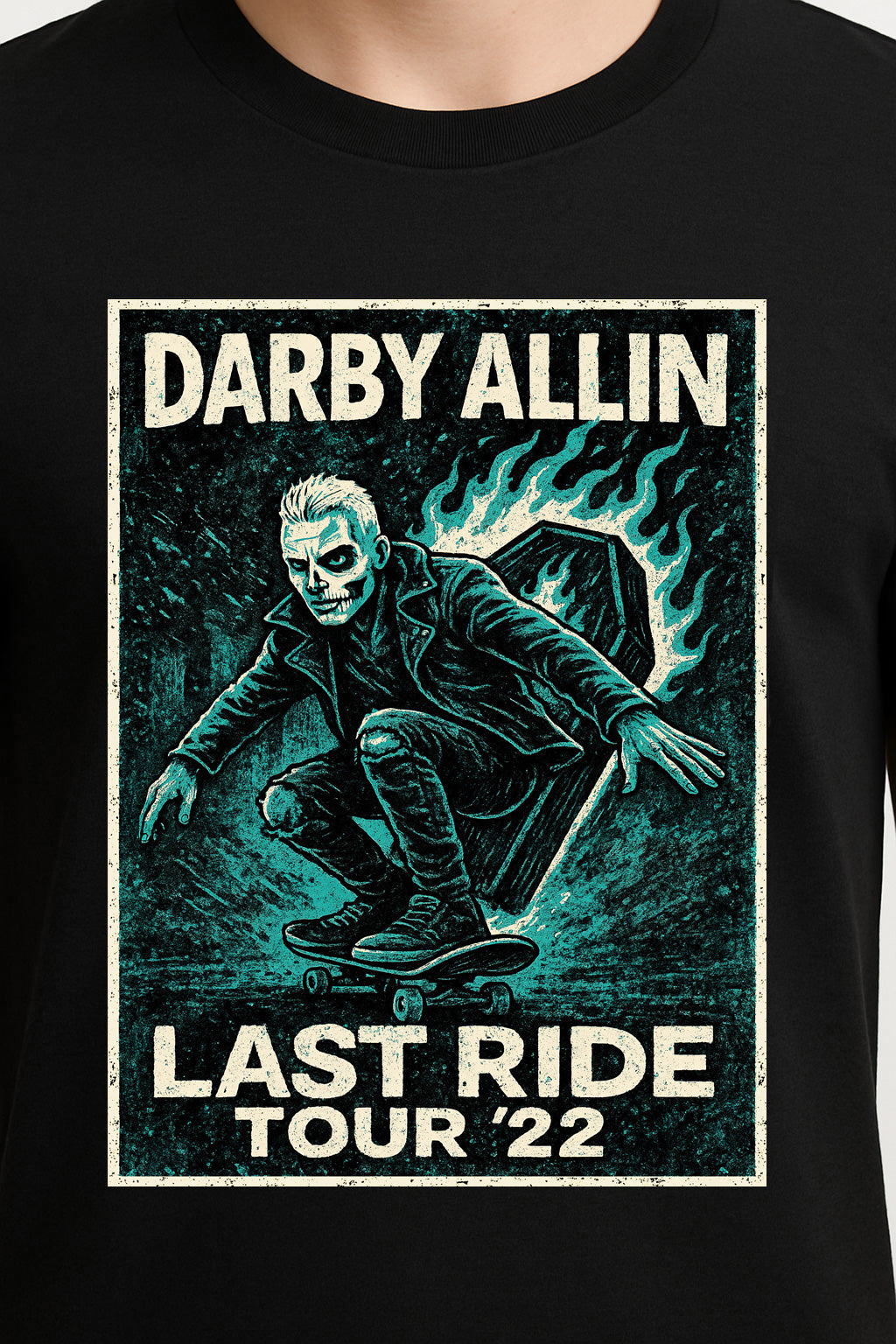 Darby Allin "Last Ride Tour '22" Unisex T-Shirt – Skateboarding Coffin Punk Graphic Tee