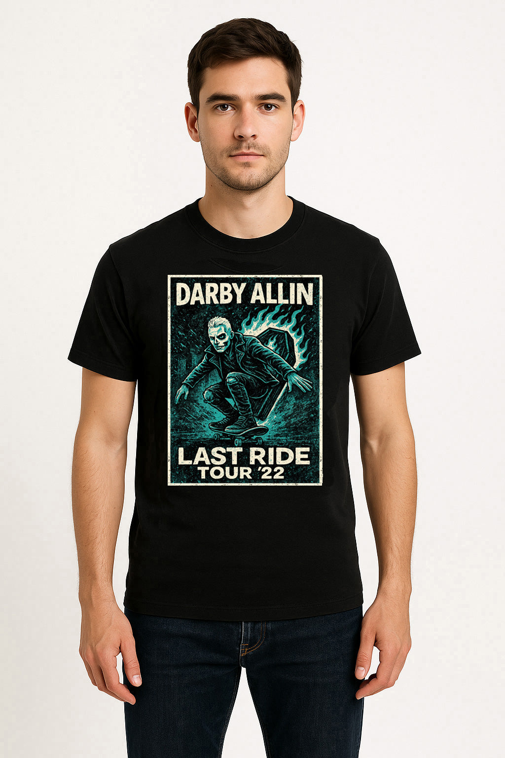 Darby Allin "Last Ride Tour '22" Unisex T-Shirt – Skateboarding Coffin Punk Graphic Tee