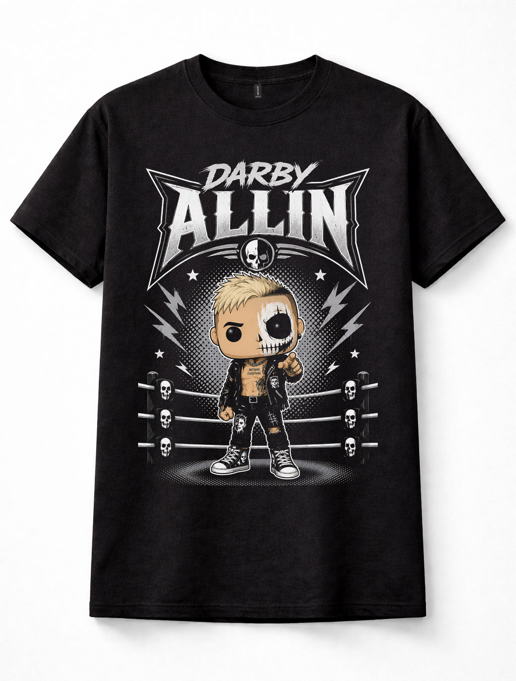 Darby Allin AEW All Elite Wrestling Skull Pop Graphic Unisex T-Shirt