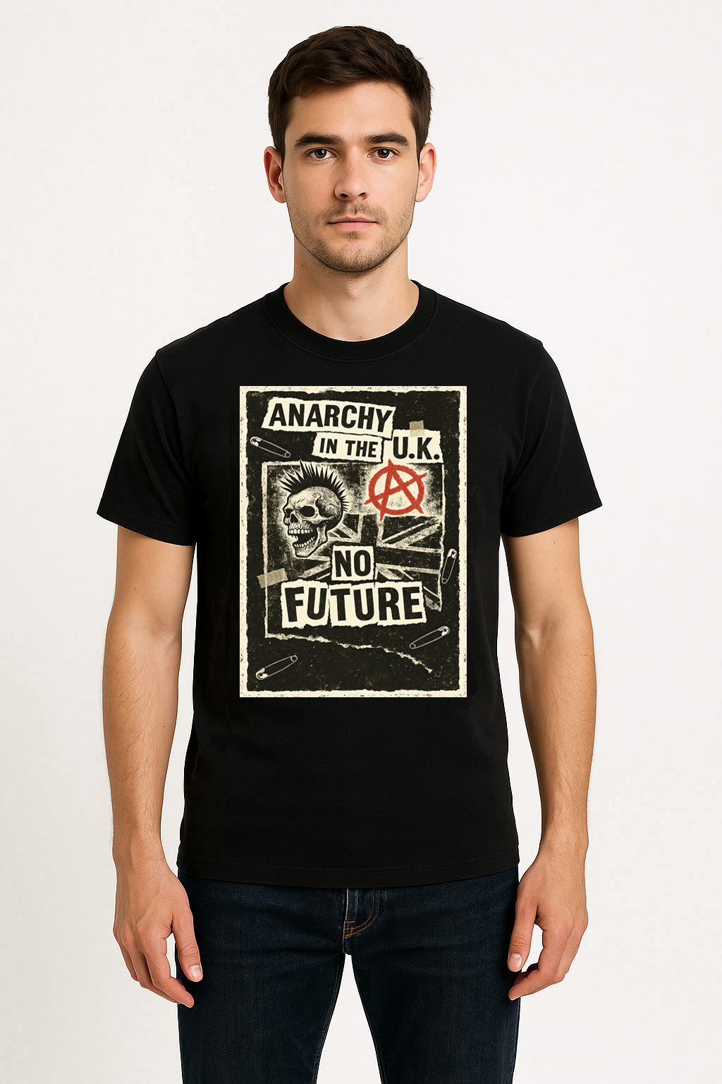 Anarchy in the U.K. Punk Rock Unisex T-Shirt Vintage Rebel Tee