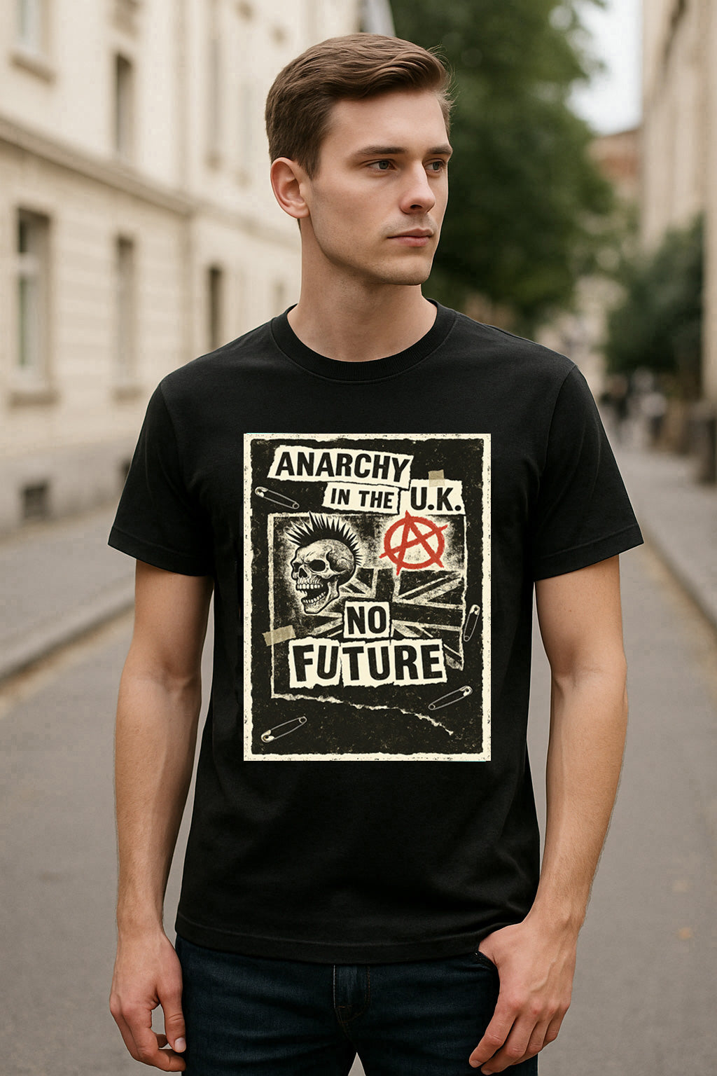 Anarchy in the U.K. Punk Rock Unisex T-Shirt Vintage Rebel Tee