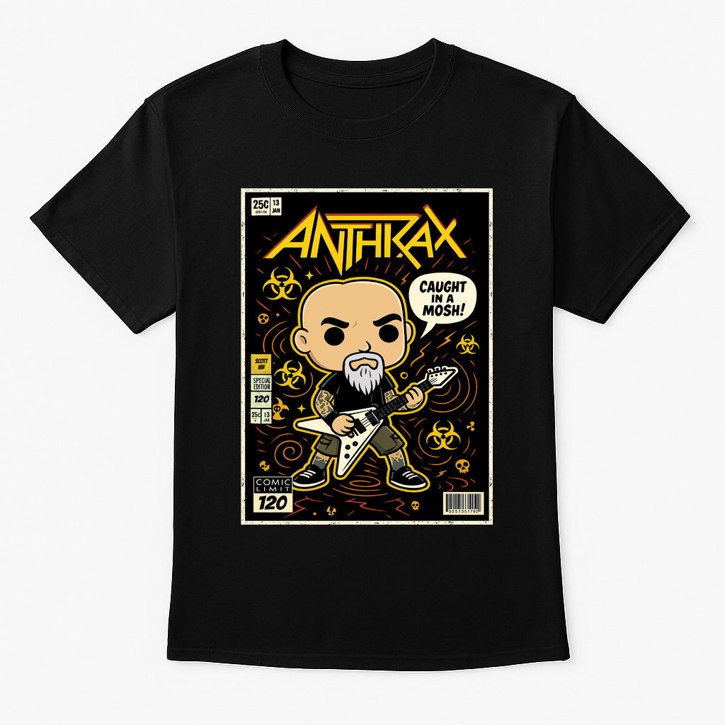 Anthrax Caught In A Mosh Thrash Metal Funko Pop Style Unisex T-Shirt