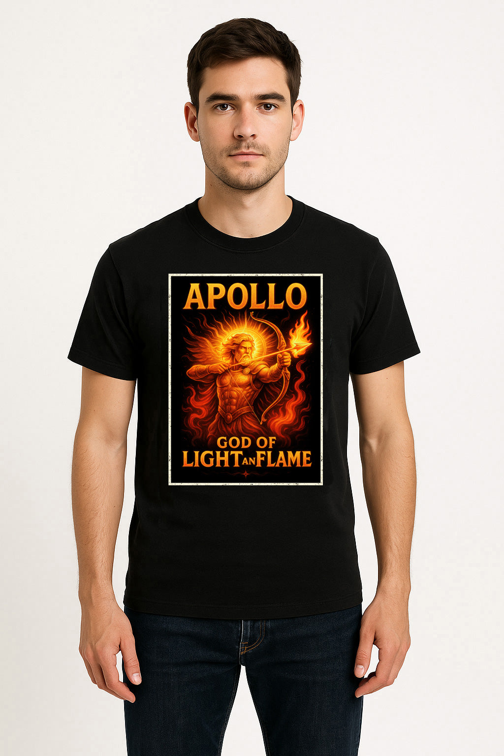 Apollo God of Light and Flame Unisex Mythology T-Shirt
