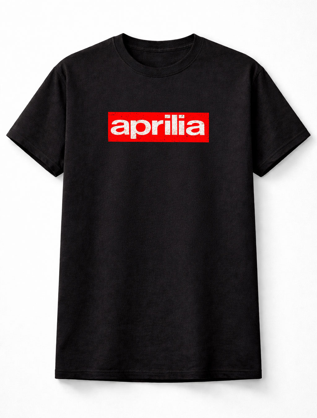 Aprilia Logo Graphic Unisex Motorcycle Racing Black T-Shirt