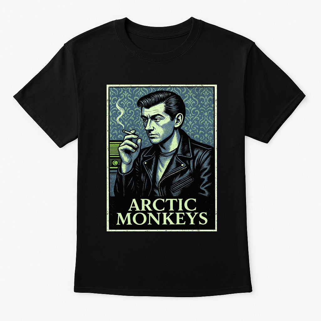Arctic Monkeys Unisex T-Shirt – Retro Indie Rock Band Official Merch Graphic Tee