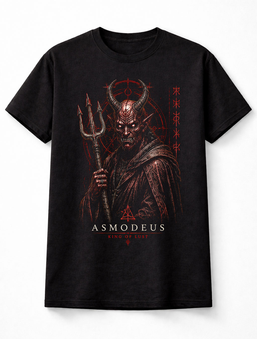 Asmodeus King of Lust Demon Gothic Horror Occult Metal Unisex T-Shirt