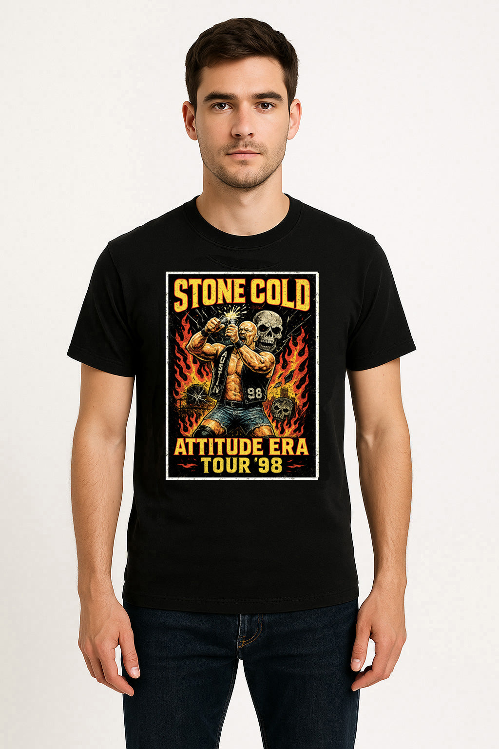 Stone Cold Attitude Era '98 Unisex T-Shirt β Retro Wrestling Graphic Tee
