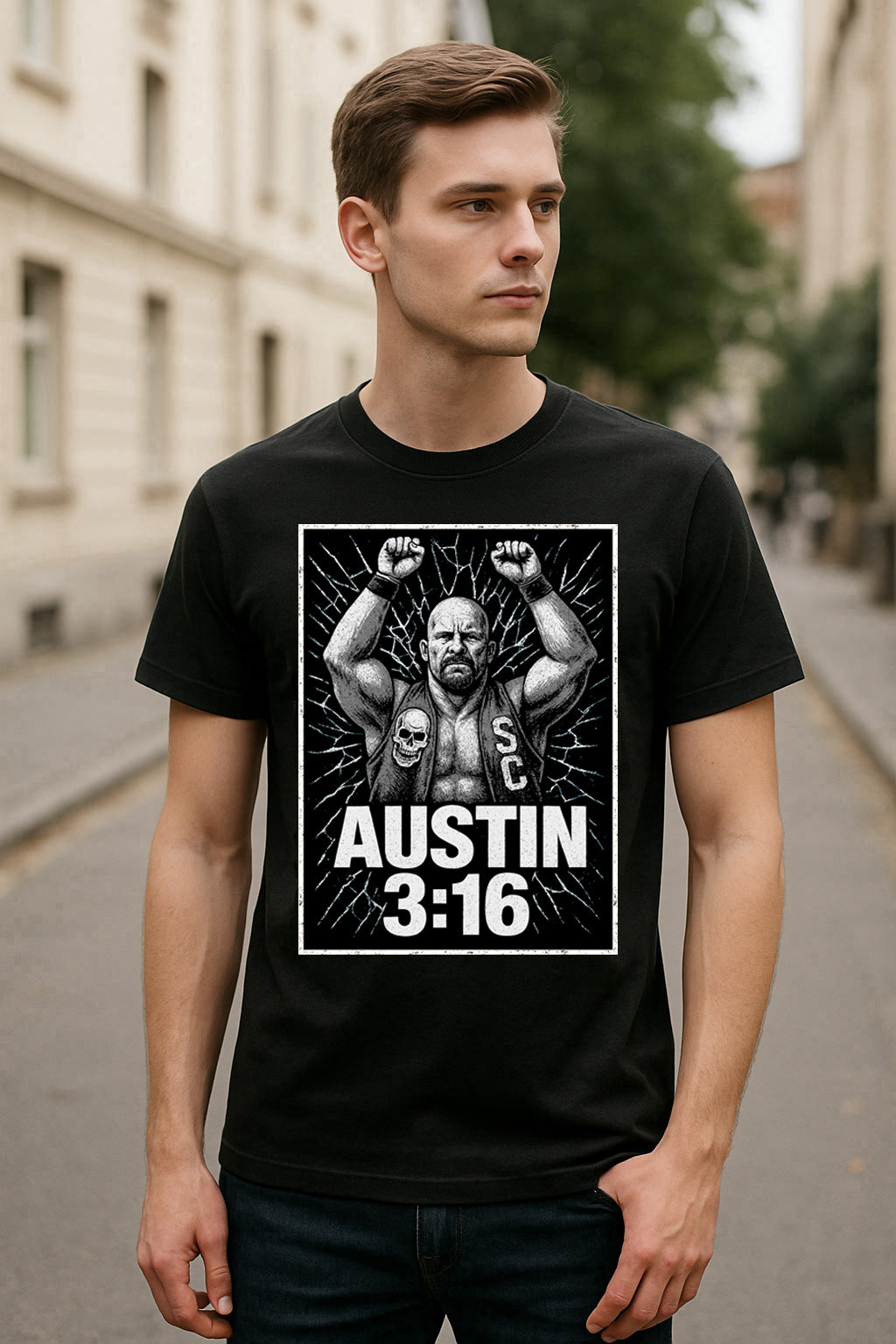 Stone Cold Steve Austin Austin 3:16 Retro Wrestling Unisex T-Shirt Attitude Era Tee