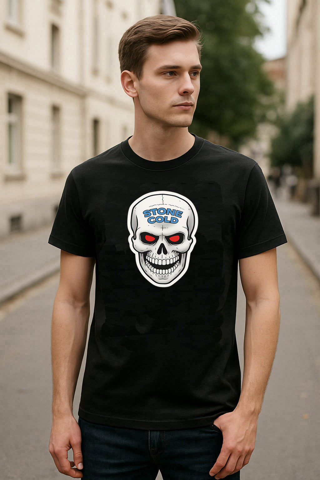 Stone Cold Skull Logo Unisex T-Shirt Classic Attitude Era Tee
