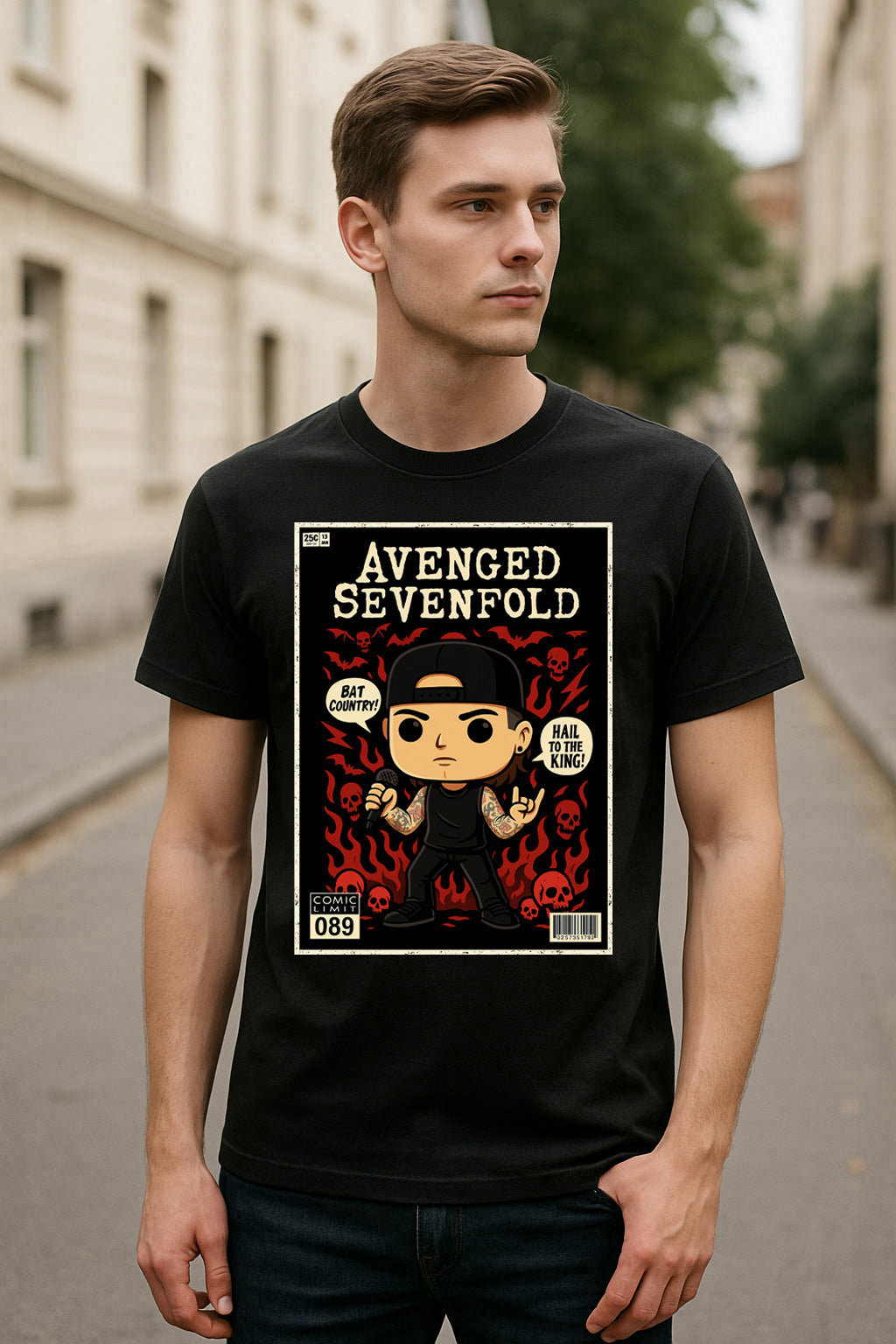 Avenged Sevenfold Bat Country Hard Rock Funko Pop Style Unisex T-Shirt