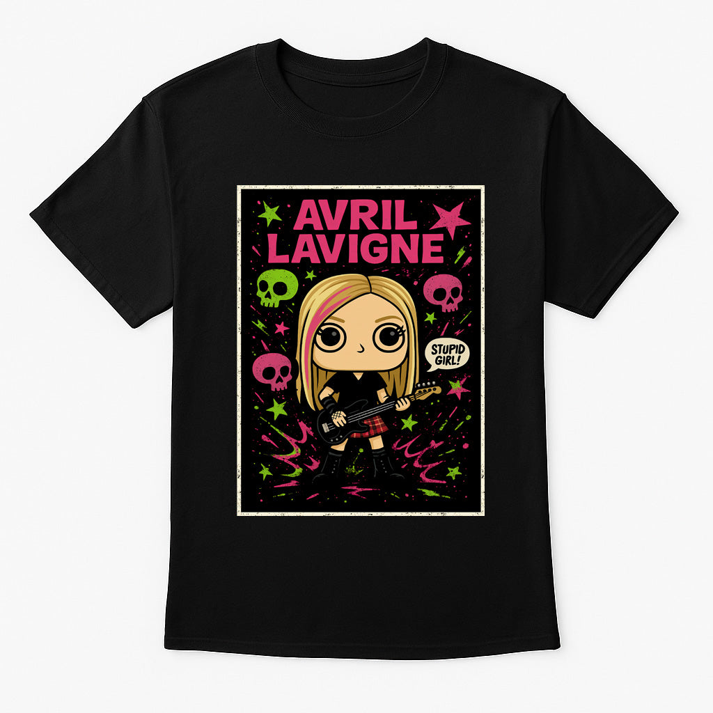 Avril Lavigne Stupid Girl Pop Punk Funko Pop Style Unisex T-Shirt