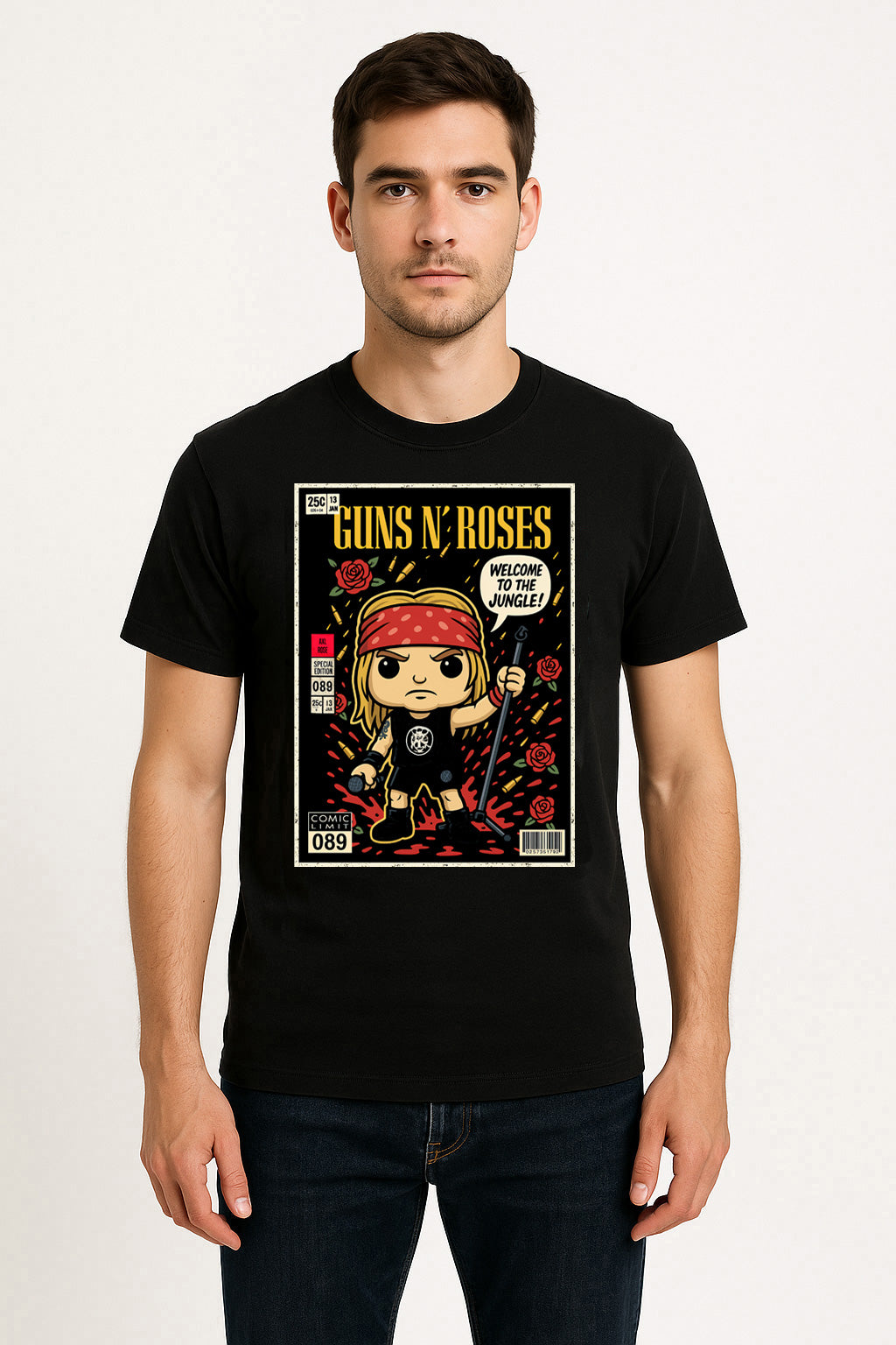 Guns N Roses Welcome To The Jungle Hard Rock Funko Pop Style Unisex T-Shirt