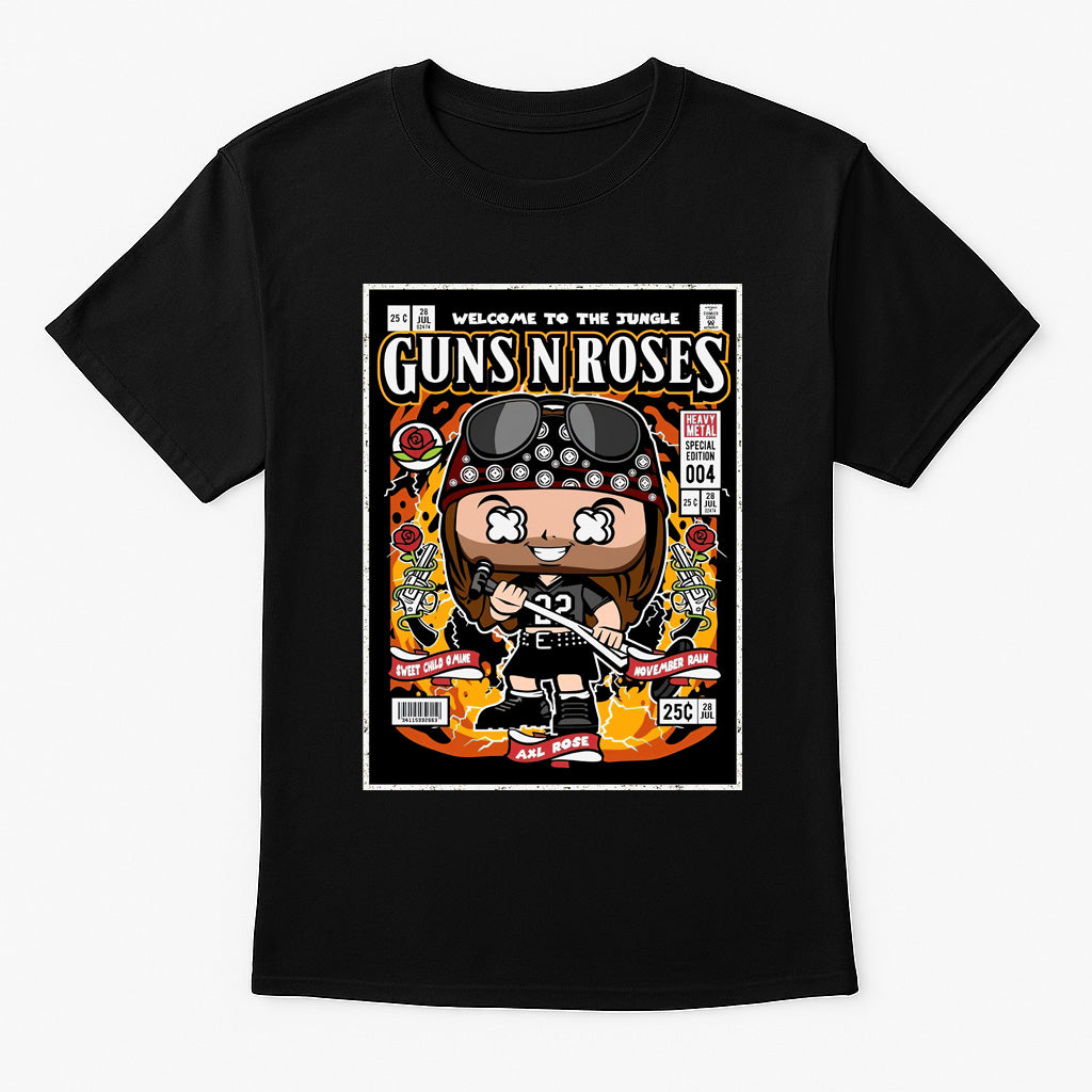 Guns N Roses Paradise City Hard Rock Funko Pop Style Unisex T-Shirt
