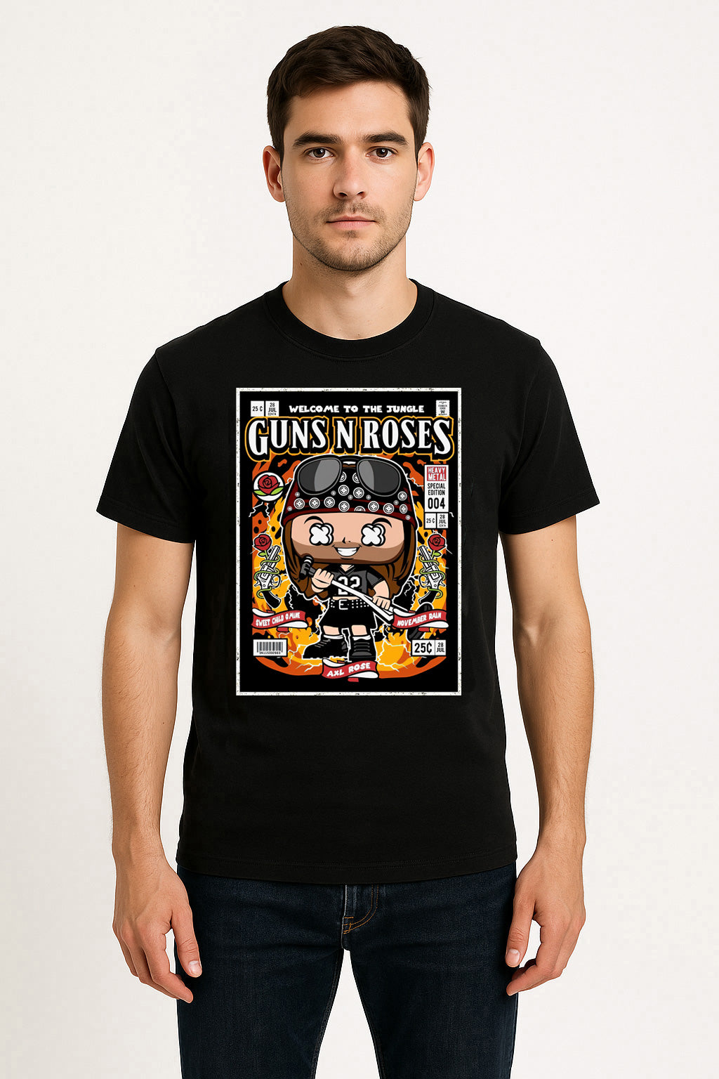 Guns N Roses Paradise City Hard Rock Funko Pop Style Unisex T-Shirt