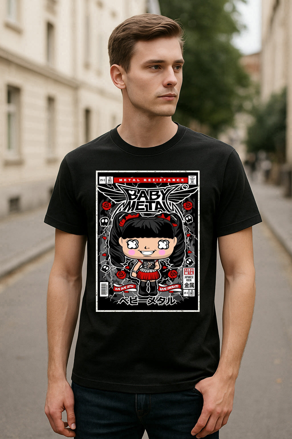 Babymetal Metal Resistance Kawaii Metal Funko Pop Style Unisex T-Shirt