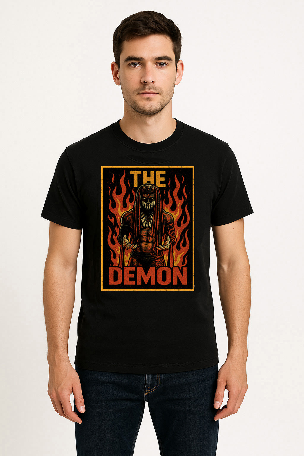 Finn Bálor “The Demon” Unisex T-Shirt Fire Design Graphic Tee