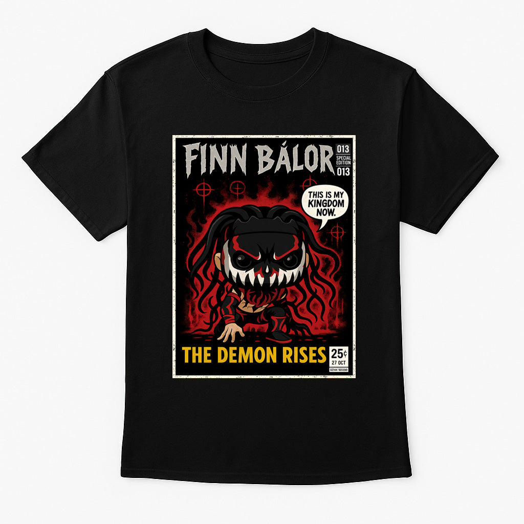 Finn Bálor “The Demon Rises” Funko Pop Style Unisex T-Shirt Comic Style