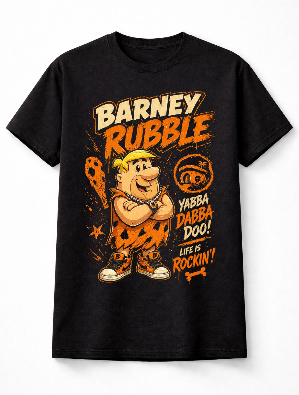 Barney Rubble The Flintstones Yabba Dabba Doo Cartoon Unisex T-Shirt