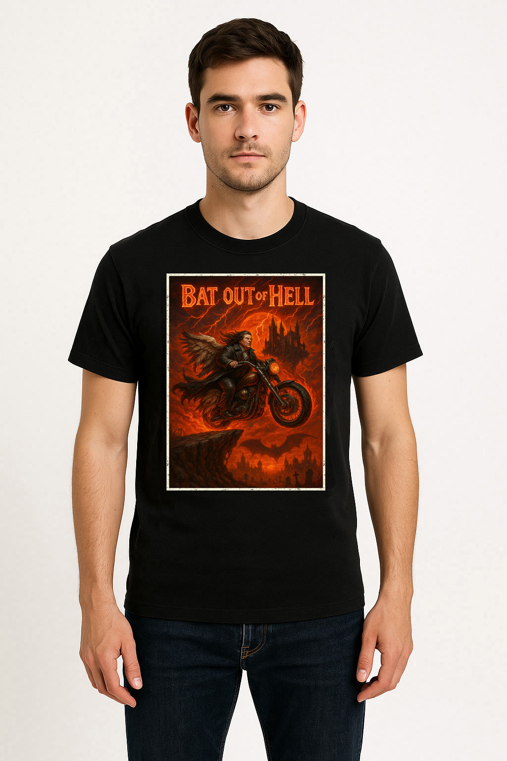 Meat Loaf Bat Out of Hell Unisex T-Shirt Classic Rock Album Art Tee