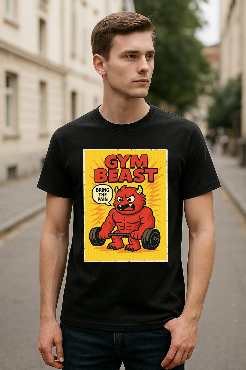 Gym Beast Unisex Adult & Kids T-Shirt – Bring the Pain