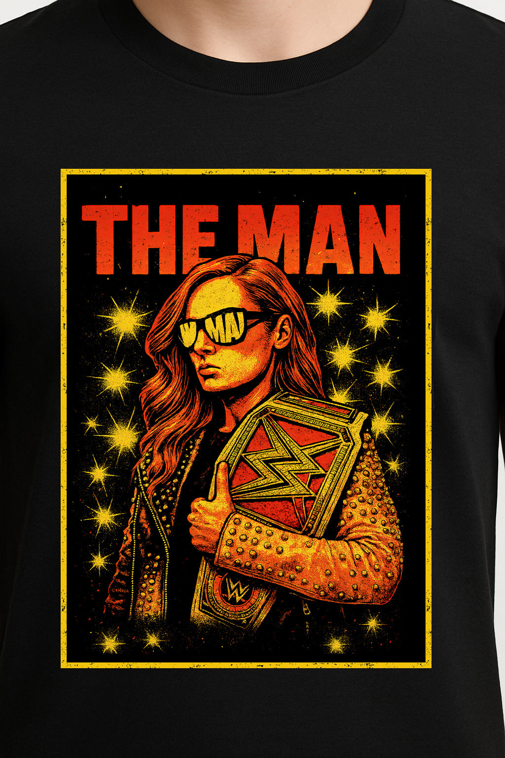 Becky Lynch The Man Retro Wrestling Unisex T-Shirt Champion Graphic Tee