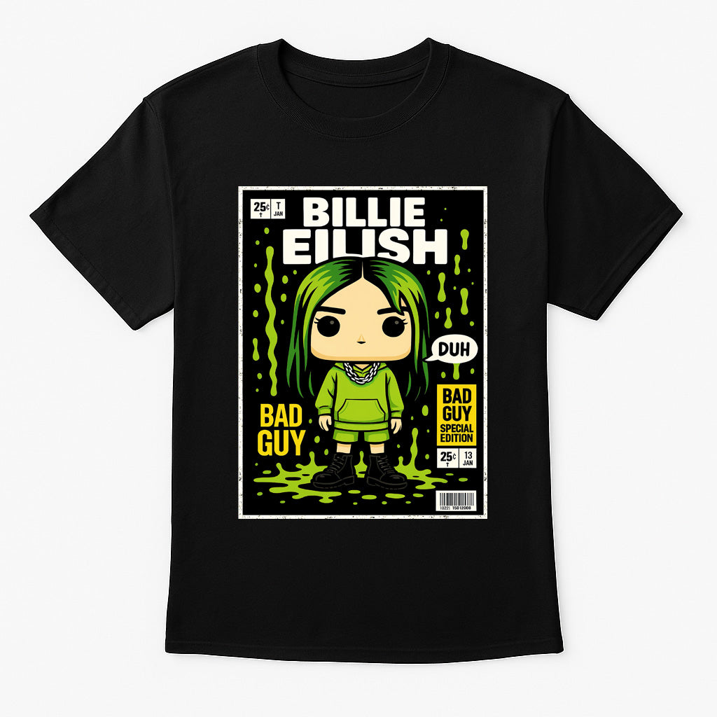 Billie Eilish Bad Guy Electropop Funko Pop Style Unisex T-Shirt