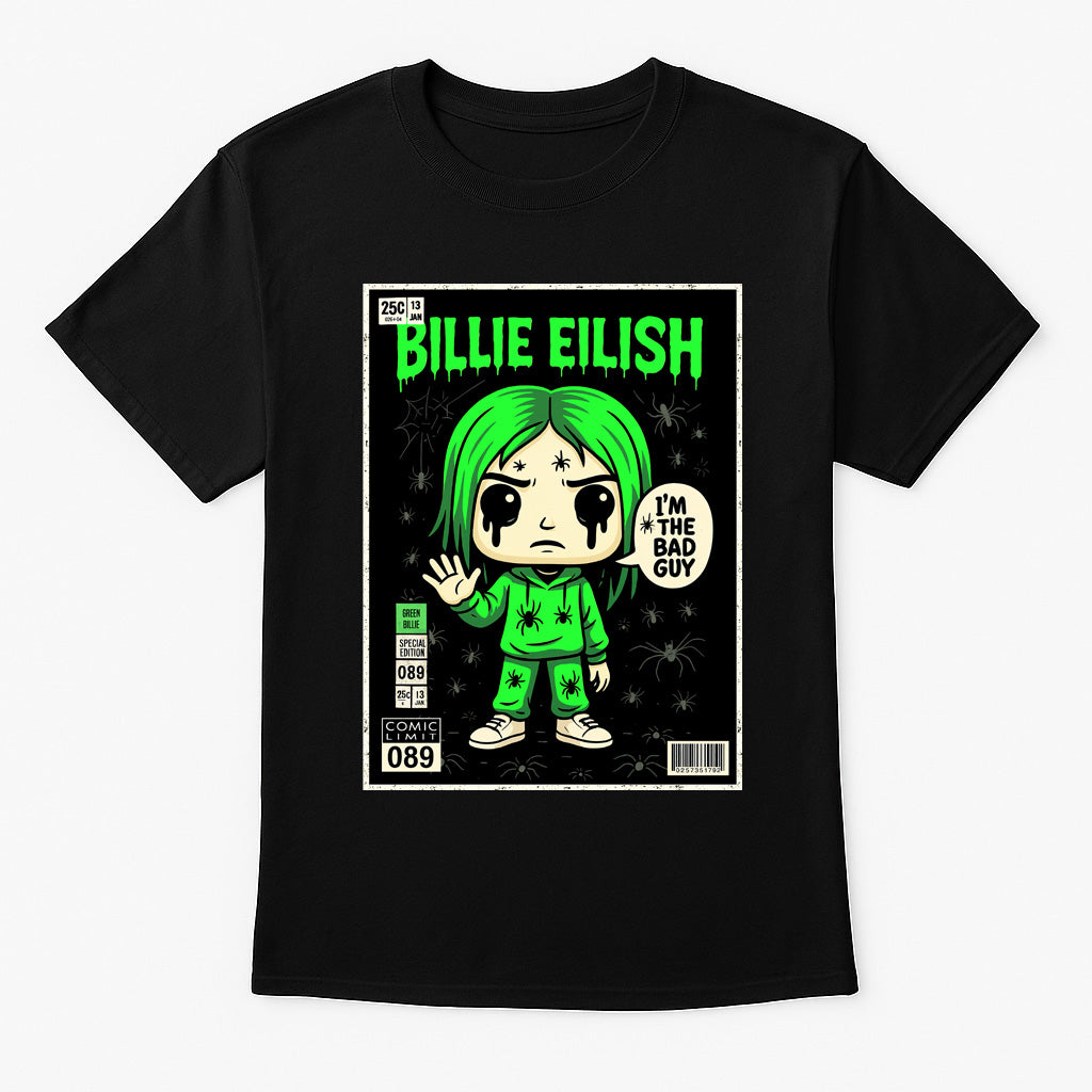 Billie Eilish Bad Guy Alt Pop Funko Pop Style Unisex T-Shirt