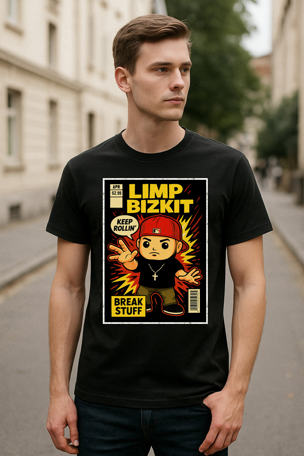 Limp Bizkit “Keep Rollin’” Unisex T-Shirt – Nu Metal Icon Break Stuff Era Band Graphic Tee