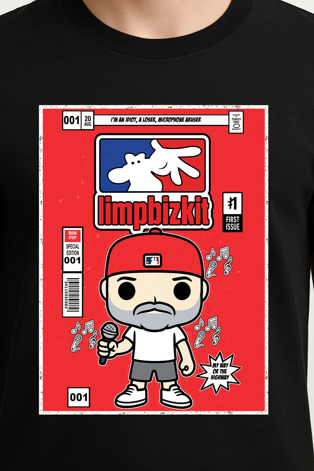 Limp Bizkit “First Issue” Unisex T-Shirt – Nu Metal Pioneer Classic Band Logo Graphic Tee