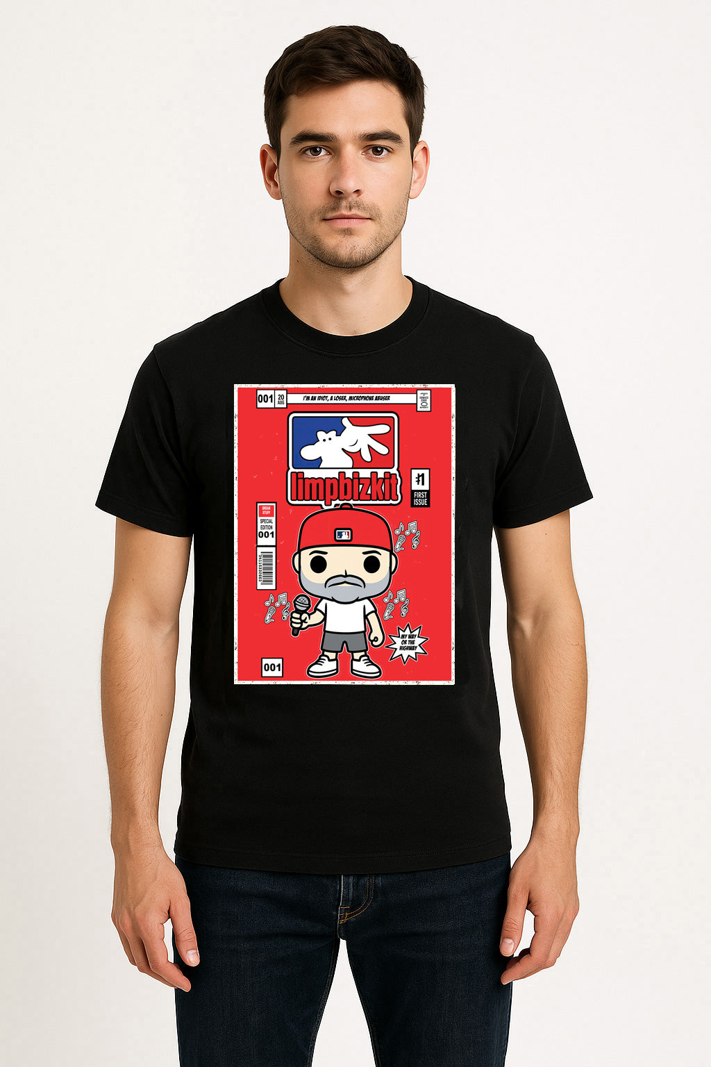 Limp Bizkit “First Issue” Unisex T-Shirt – Nu Metal Pioneer Classic Band Logo Graphic Tee