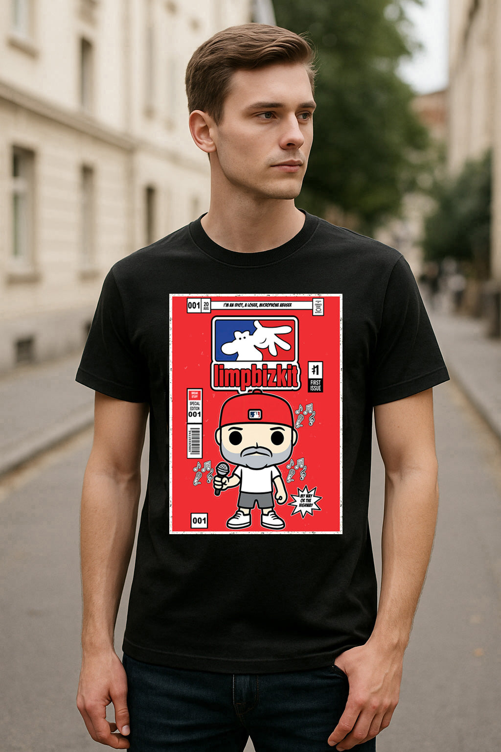Limp Bizkit “First Issue” Unisex T-Shirt – Nu Metal Pioneer Classic Band Logo Graphic Tee