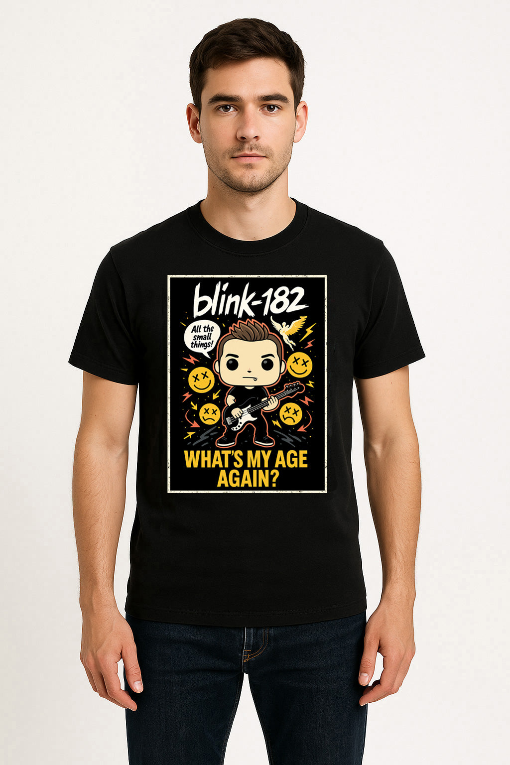 Blink 182 Whats My Age Again Pop Punk Funko Pop Style Unisex T-Shirt