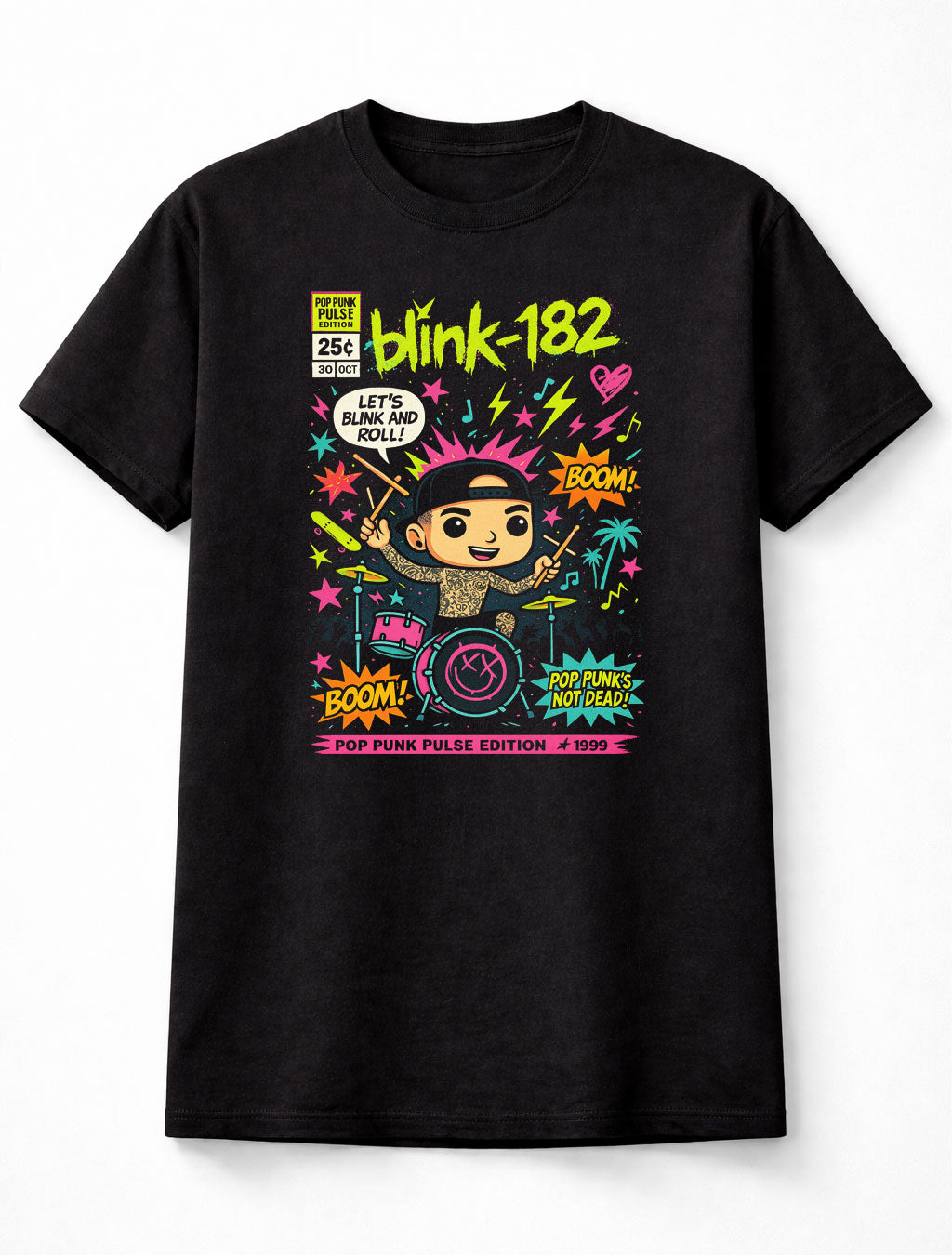 Blink-182 Pop Punk Pulse Edition Drummer Unisex T-Shirt
