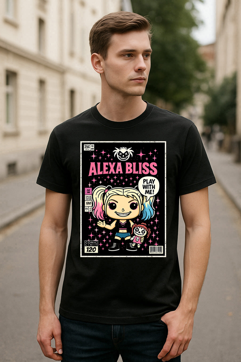 Alexa Bliss Twisted Bliss Vintage Unisex T-Shirt Dark Funko Pop Wrestling Tee