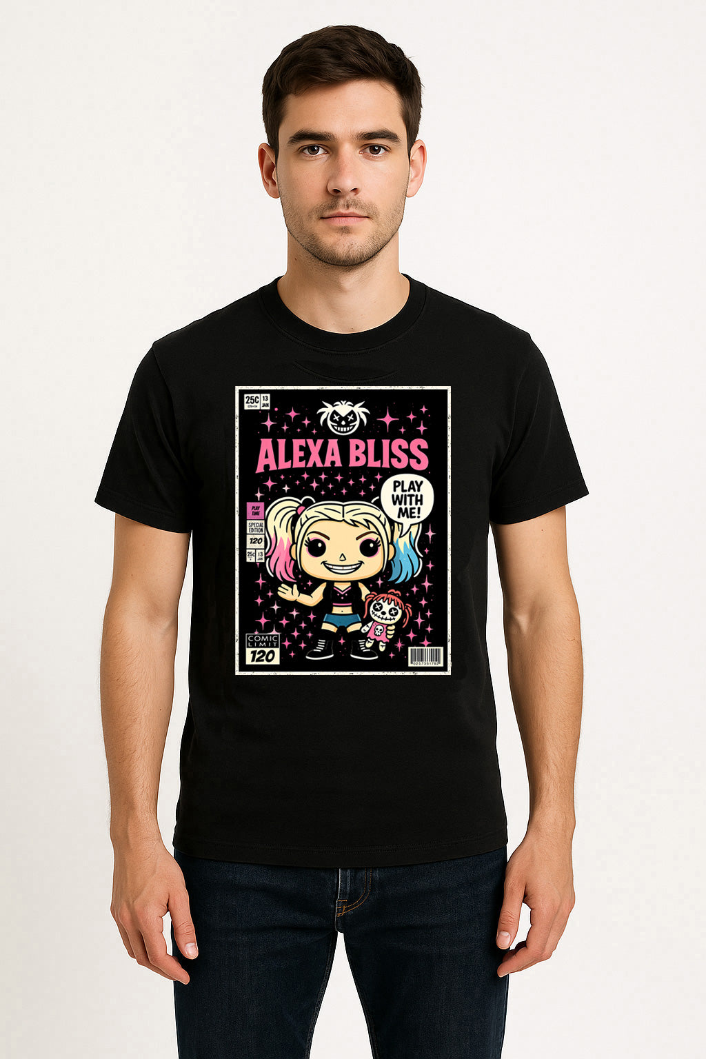 Alexa Bliss Twisted Bliss Vintage Unisex T-Shirt Dark Funko Pop Wrestling Tee
