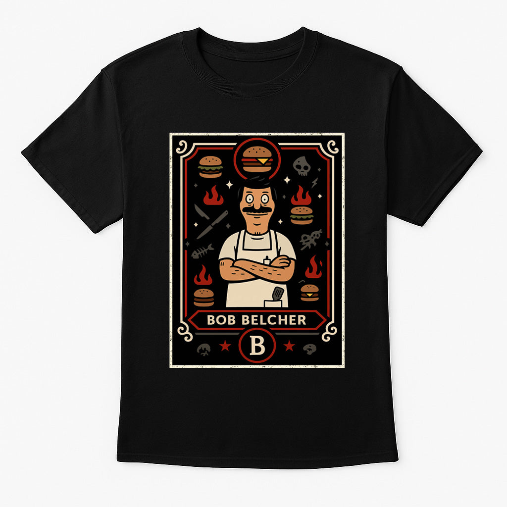 Bob’s Burgers Bob Belcher Retro Cartoon Unisex T-Shirt Comedy TV Tee