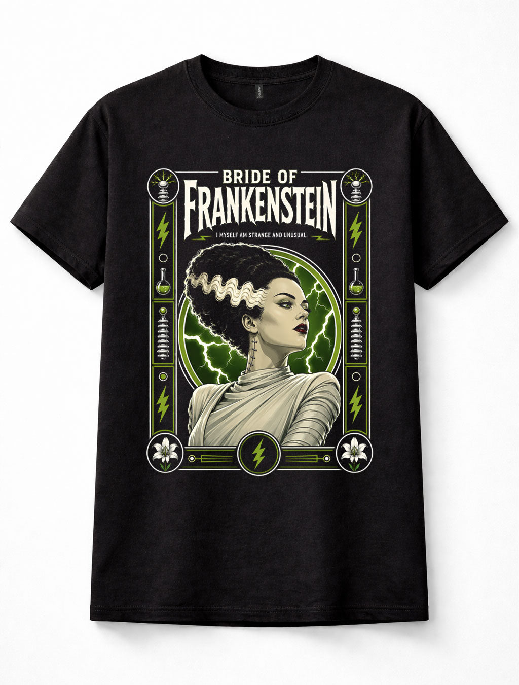 Bride of Frankenstein Classic Horror Gothic Halloween Unisex T-Shirt