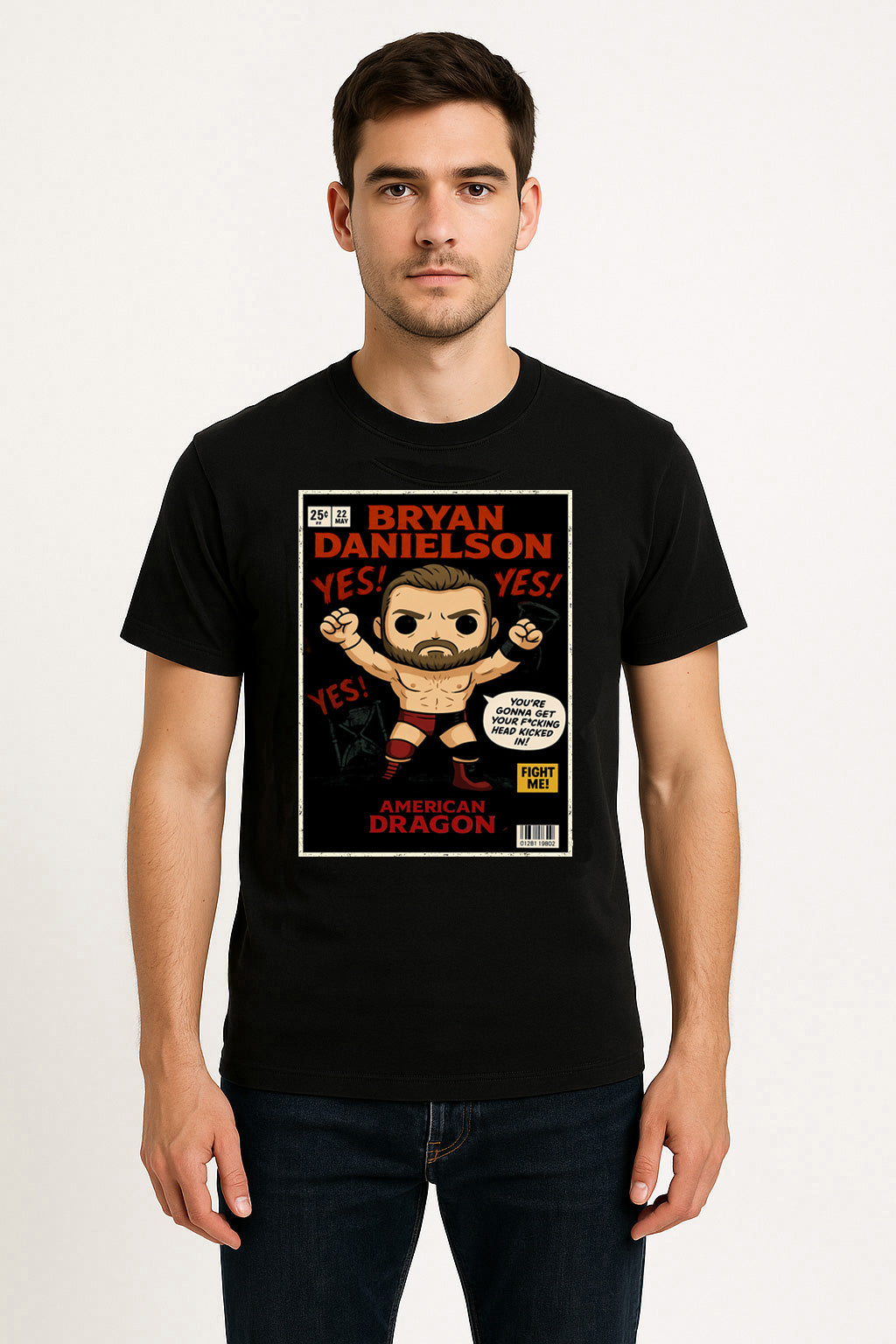 Bryan Danielson American Dragon Retro Comic Unisex T-Shirt YES! Movement Tee