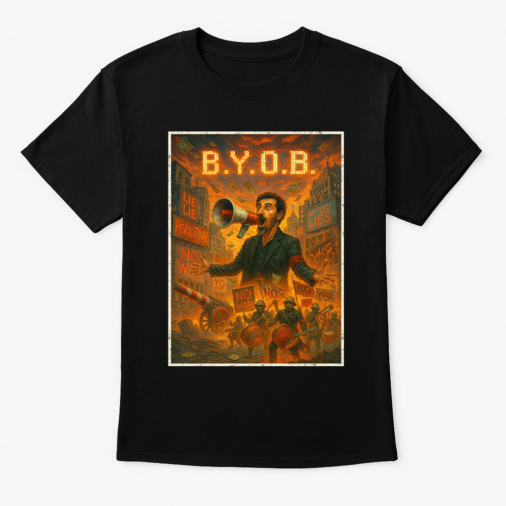 System of a Down – B.Y.O.B. Unisex T-Shirt Political Metal Band Merch Tee