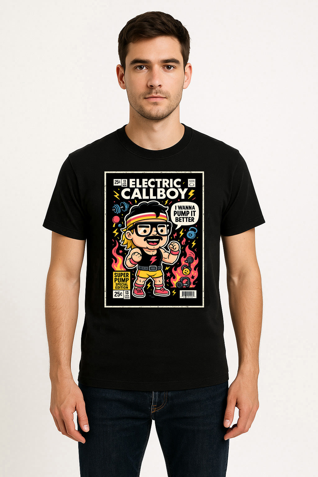 Electric Callboy Pump It Electronic Metalcore Funko Pop Style Unisex T-Shirt