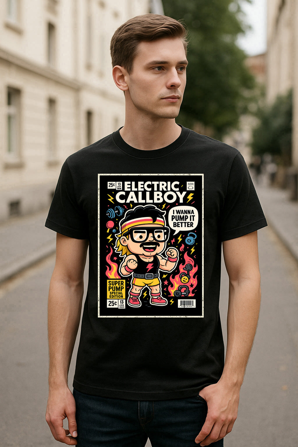 Electric Callboy Pump It Electronic Metalcore Funko Pop Style Unisex T-Shirt