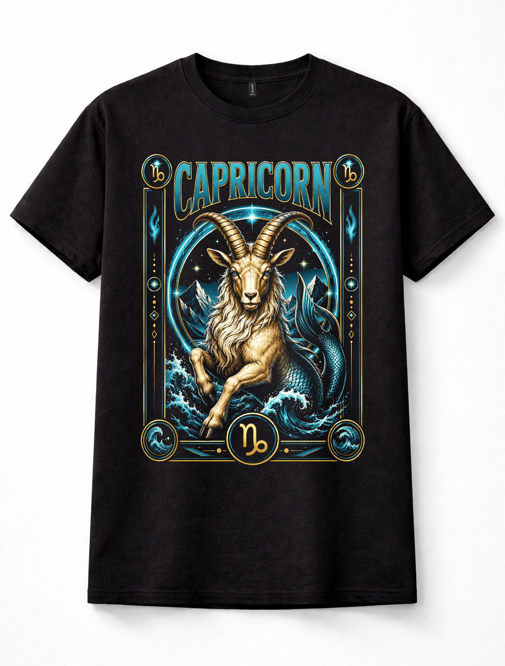 Capricorn Zodiac Sea Goat Astrology Horoscope Birthday Unisex T-Shirt